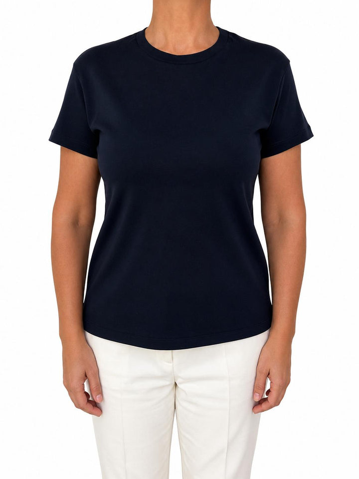 No 8 Bisiklet Yaka T-Shirt